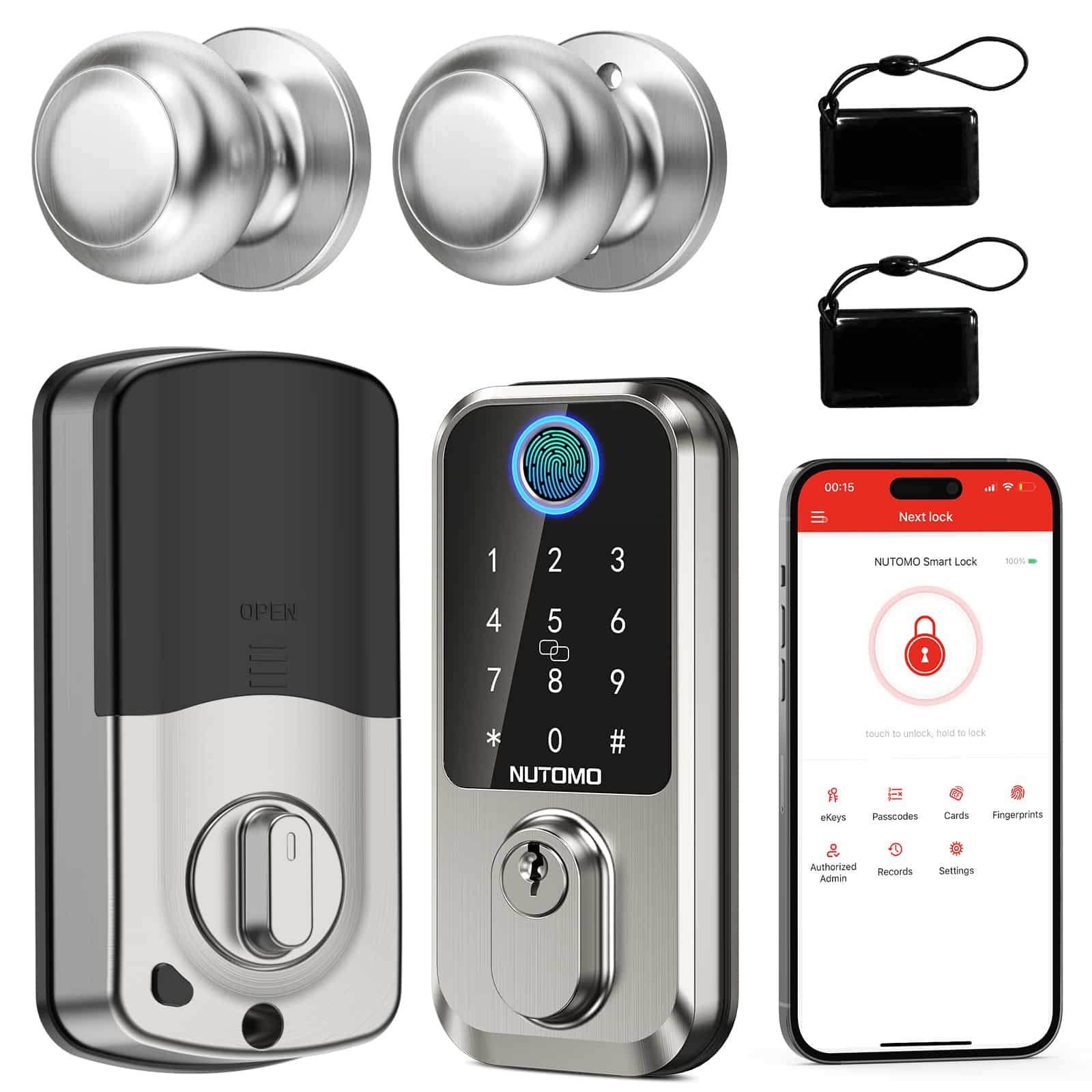 Nutomo M3 fingerprint door lock - main image