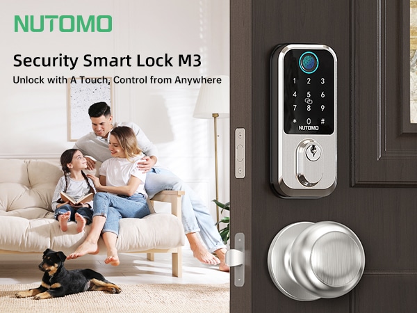 Nutomo keyless entry deadbolt - smart lock banner