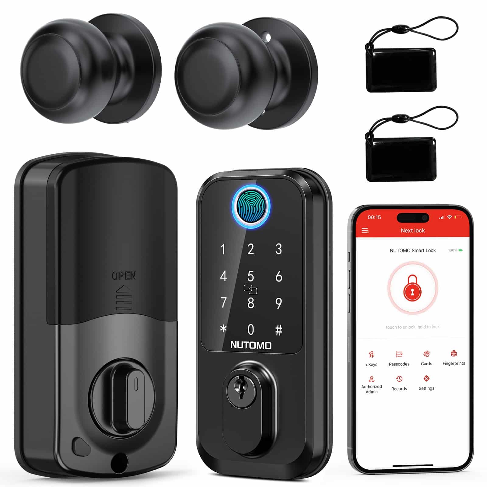 Nutomo thumbprint door lock- main image