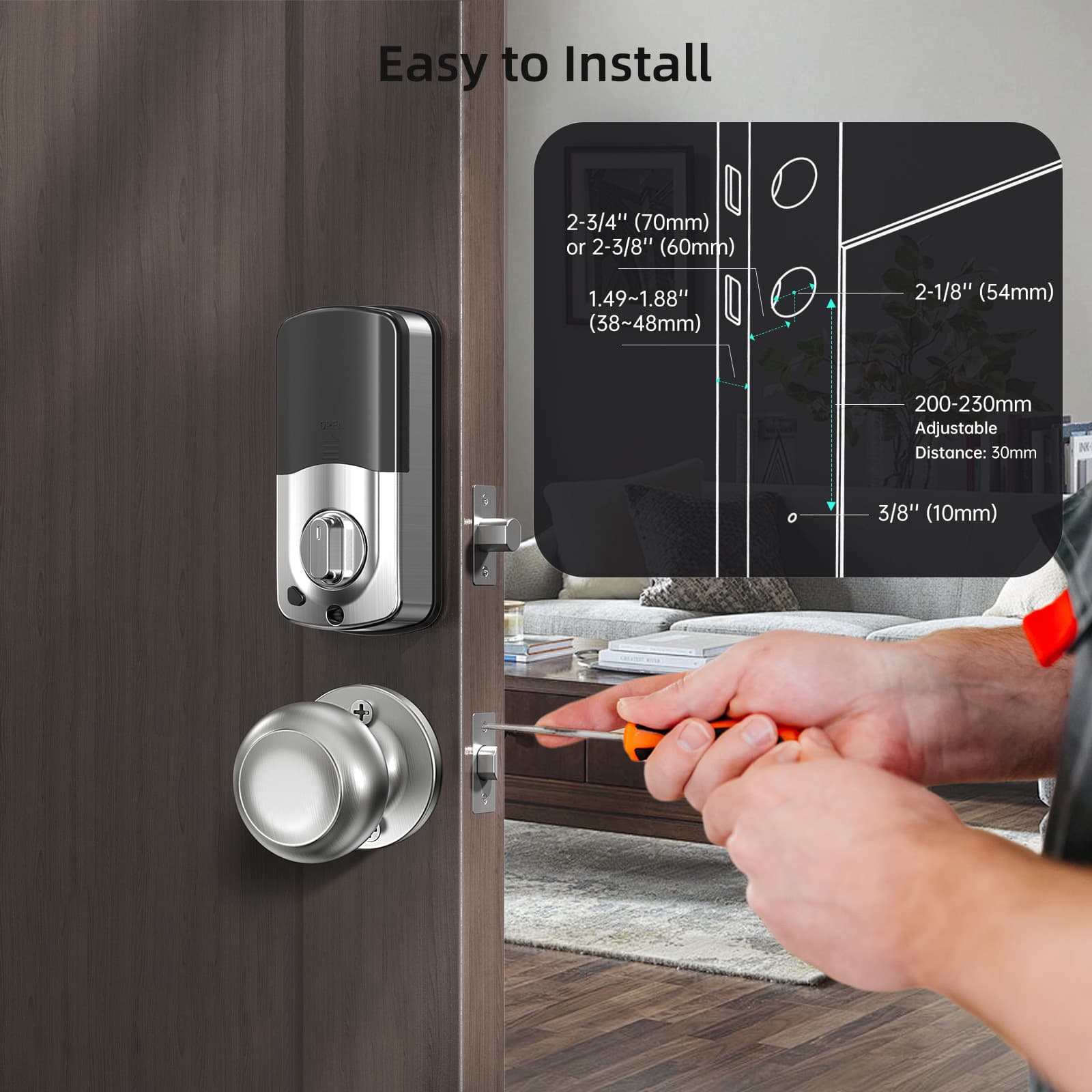 keyless door locks - easy to install